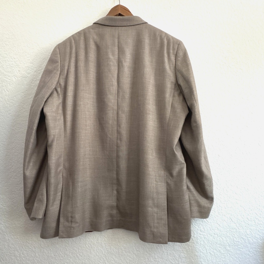 Nautica Brandford Modern Fit Sport Coat Blazer Tan Beige Mens 50L - Picture 2 of 10